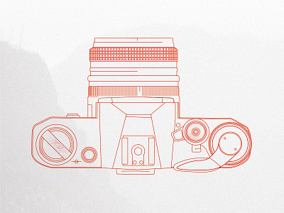 Canon AE-1 35mm ae 1 analog camera canon illustration