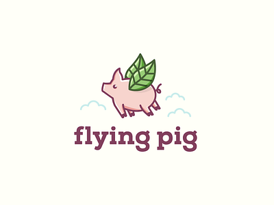 Flying Pig flying funny pig simple
