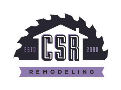 CSR Remodeling blade construction design graphic home house icon logo remodeling roof saw tools