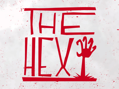 The Hex hand hand drawn oklahoma rock the hex type zombie