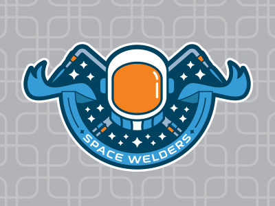Space Welders badge logo space welders welding