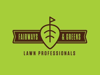 Fairways and Greens fairways golf green greens hardscaping irrigation landscaping logo shield