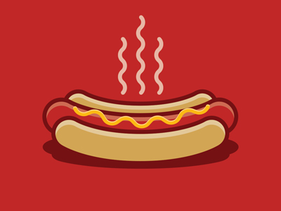 The Hot Dog Illustration by Wesley Powell on Dribbble