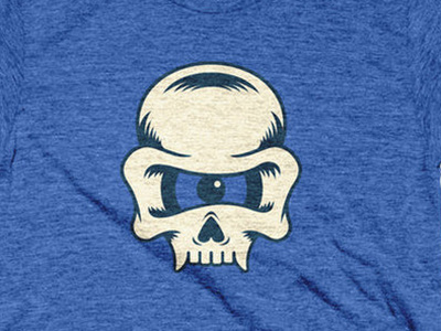 Cyclops Optonimus T-shirt blue cyclops eye illustration minimal one eye skull t shirt vector