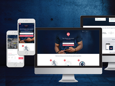 Pay As You Gym branding homepage landing page ui user interface website website design