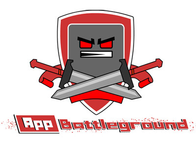 App Battleground Logo apps illustration logo logo design red swords vector