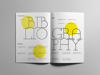 A spread from my dissertation on Typography.