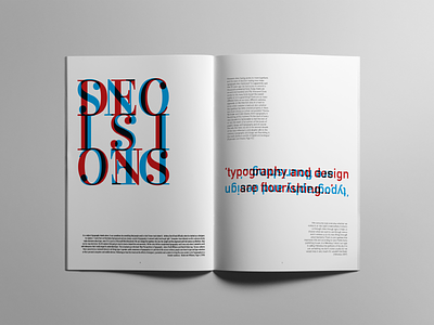 Typography Decisions. book colour design font graphic layout paper print type typography