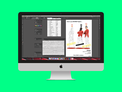 iMac Illustration. adobe colour drawing illustration imac lfc liverpool print vector
