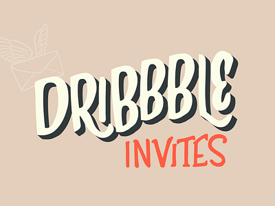 Two Invites ball dribbble game hand illustration invitation invite lettering typography vector