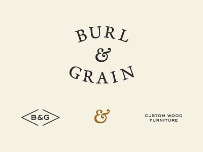 B&G branding carpentry logo typography woodworking