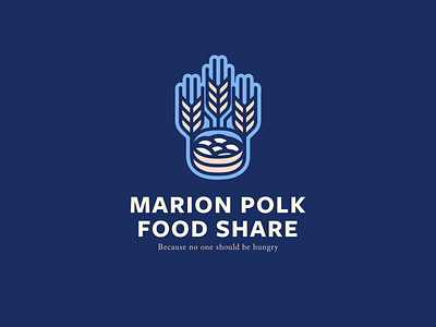 Unused Concept bountiful branding food bank food share growing hunger icon identity illustration logo typography wheat