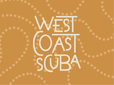 West Coast Scuba identity lettering logo scuba scuba diving type typography