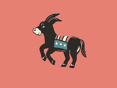 Party Animal 2020 debate democracy democrat democratic donkey election icon illustration politics primary