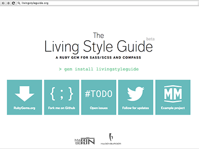 LivingStyleGuide Gem Website