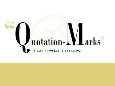 Quotation Marks 2 logo quotation marks typography