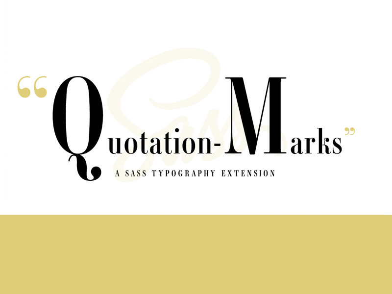 Quotation Marks 2 logo typography quotation marks