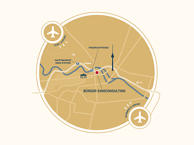 Directions for Bürger Sinoconsulting berlin directions infographic map