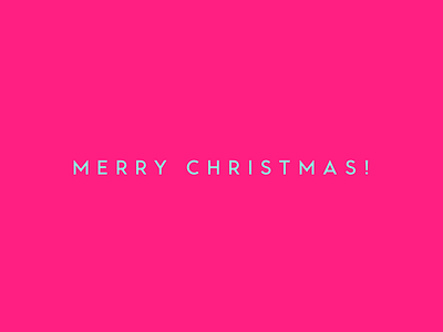 Merry Christmas! typography