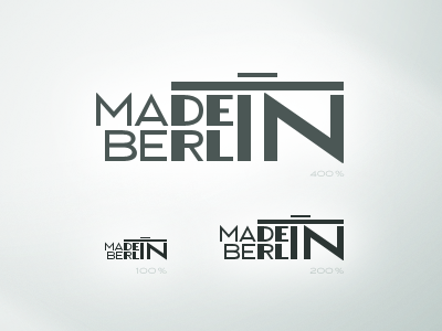 Made In Berlin berlin brandenburg gate logo