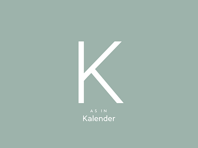 Typography Advent Calendar: K adventskalender german lettering type type design typeface typeface design typographie typography