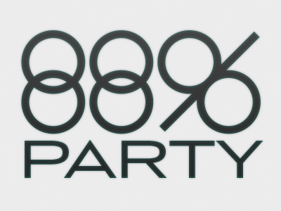 88% Party Logo logo