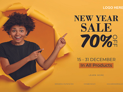 New Year Sale Post Design