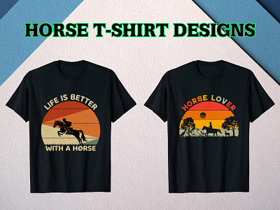 - Horse Lover T-Shirt Design -