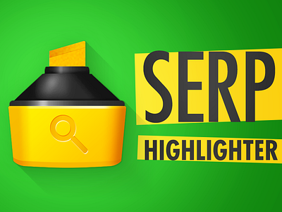 SERP Highlighter app browser chrome extension highlighter icon logo marker pen search engine serp vector