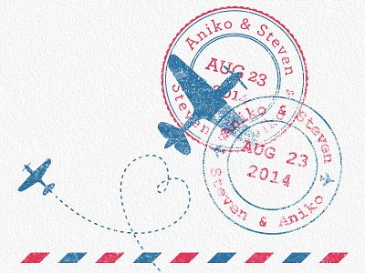 Wedding Invites airplane british invite paper planes red blue white spitfire stamp texture wedding
