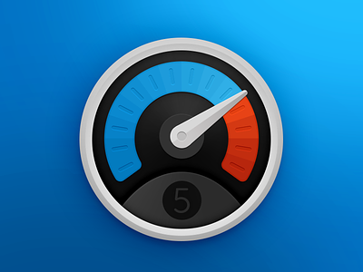 iStat 5 Icon app dial dock icon istat mac menu