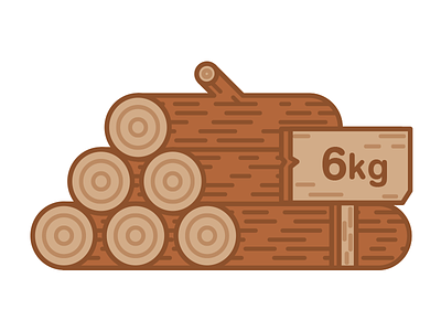 Wood fuel illustration log logs sign timber vector wood