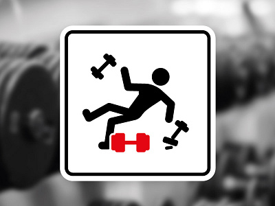 Skillshare: Put Back Weights After Use accident fall gym icon injury noun project skillshare trip weight