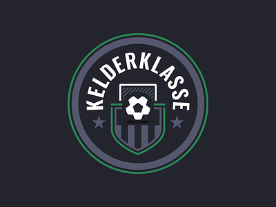 Kelderklasse Logo beer beer mat crest dark football light logo shield soccer