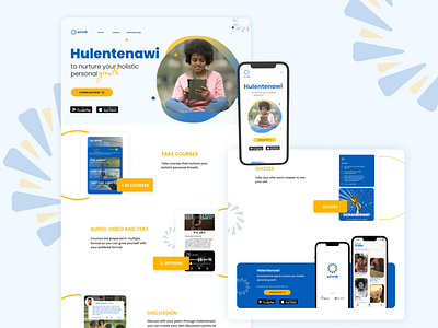 Landing Page for E-Learning App