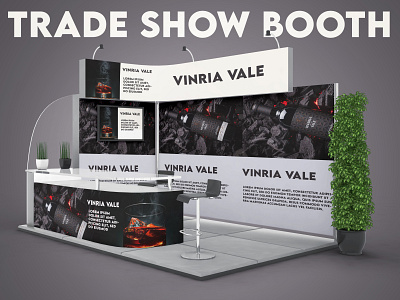 TRDE SHOW BOOTH design exhibition mockup roll up banner standee trade booth trade show booth