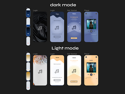 Music Application app branding design graphic design logo music ui ux