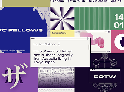 2020 Portfolio animation colorful design effect portfolio portfolio website ui web