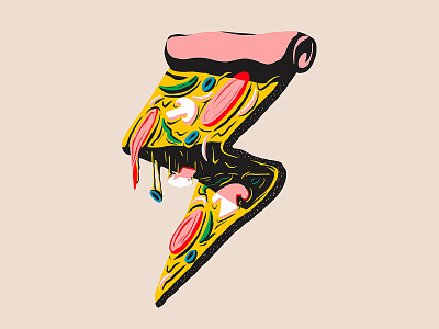 My favorite food is... 🍕 2d clean illustration doodle illustration photoshop pizza pizza day pizza illustration procreate