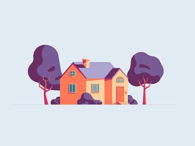 Classic House 2d 2d house arquitecture house illustration illustration system illustrator minimal illustration vector house