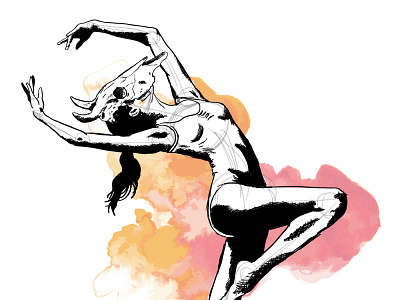 Unsainted branding dance design graphic design illustration logo sketch vector