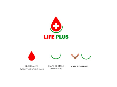 Life Plus hospital logo branding graphic design logo