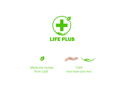 Life Plus hospital logo branding graphic design logo