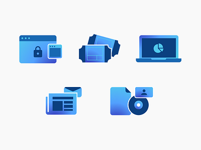 Ícones para Landing Page - Icons branding icons landingpage security ui ux