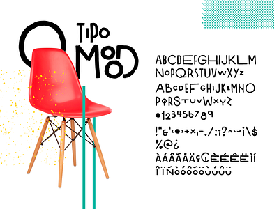 Tipo Mood alphabet architecture branding chair letters typography
