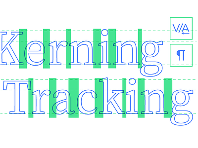 Kerning and Tracking ajust illustration kerning paragraph post tracking typography