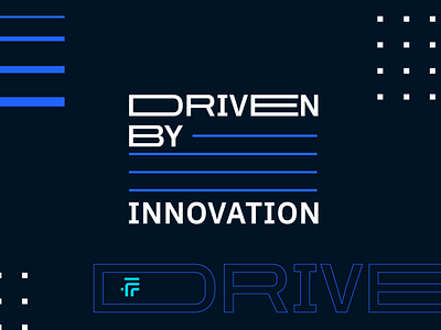 Fast - Driven By Innovation branding design flat lettering logotype typography vector web