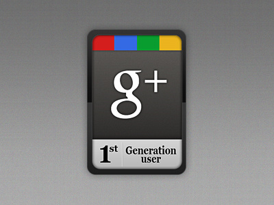 Google+ (1st Generation User) [DOWNLOAD] g generation google google plus icon user