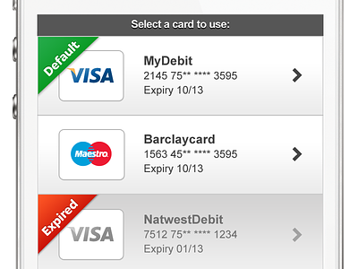 Deposit - Switch Payment Method add card banking credit debit deposit mobile