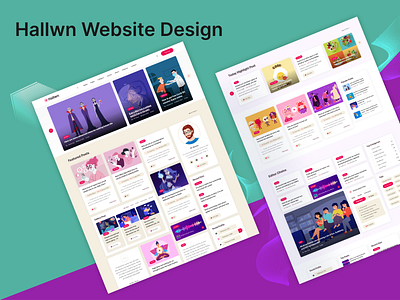 Hallwn Blog Page Design